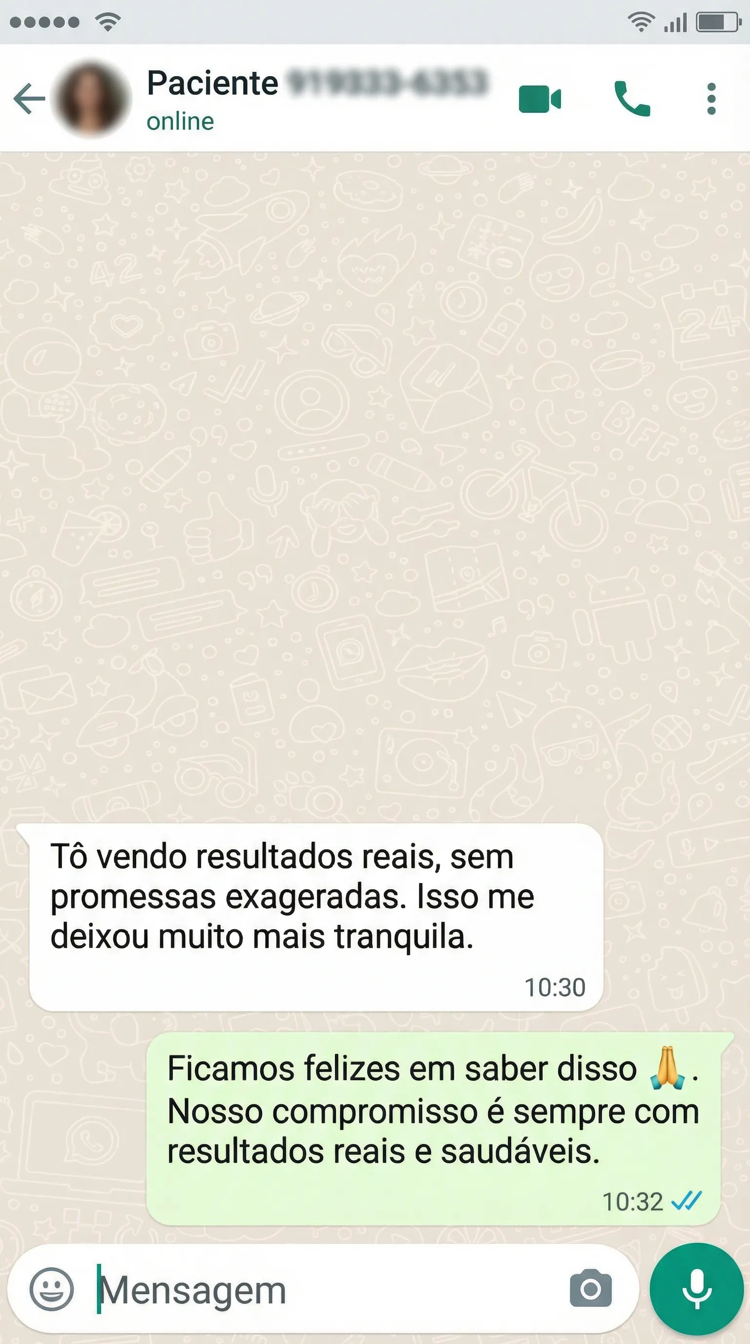 Feedback de paciente 1