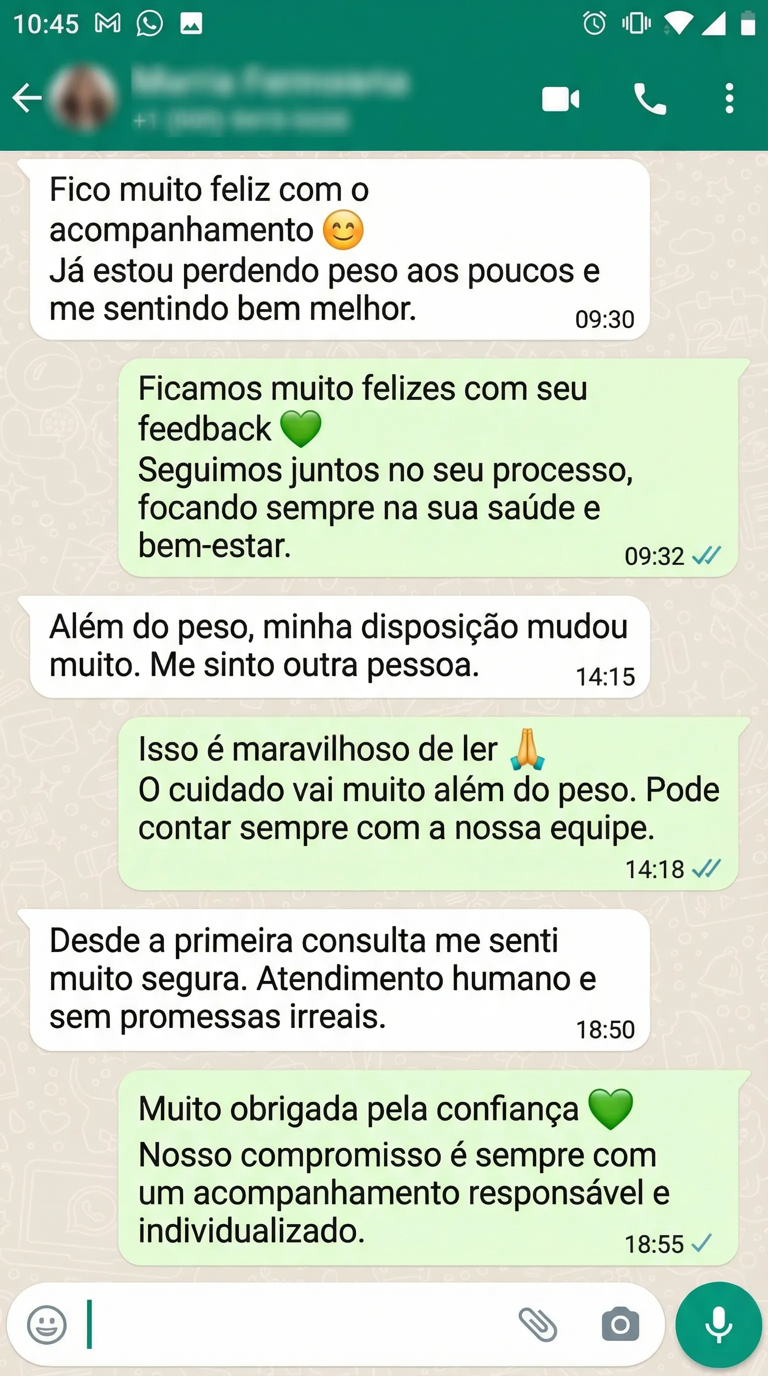 Feedback de paciente 5